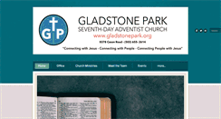 Desktop Screenshot of gladstonepark.org